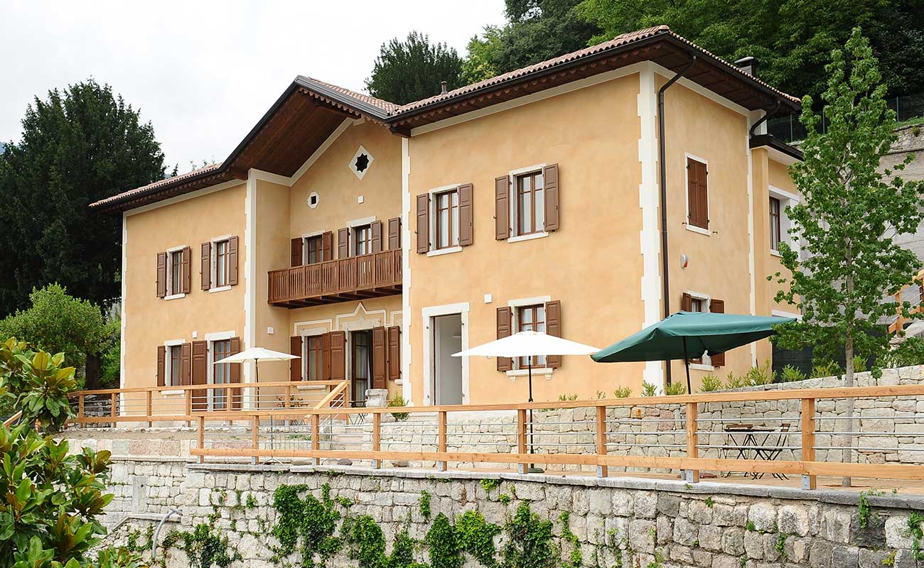 Villa degli Orti a Borgo Valsugana: vista dall'esterno